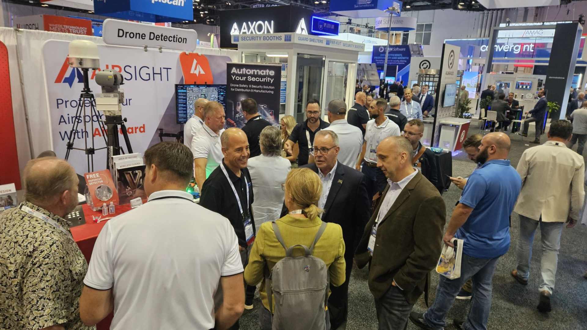 Audience visiting AirSight's Booth at GSX 2024