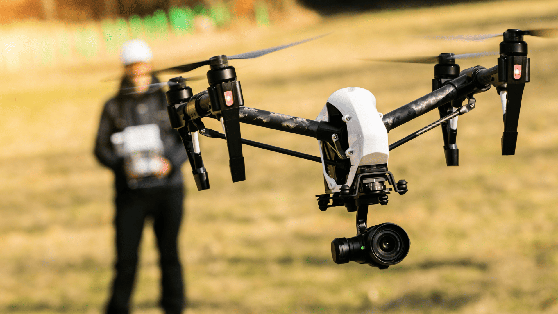 Drone controlled by a person