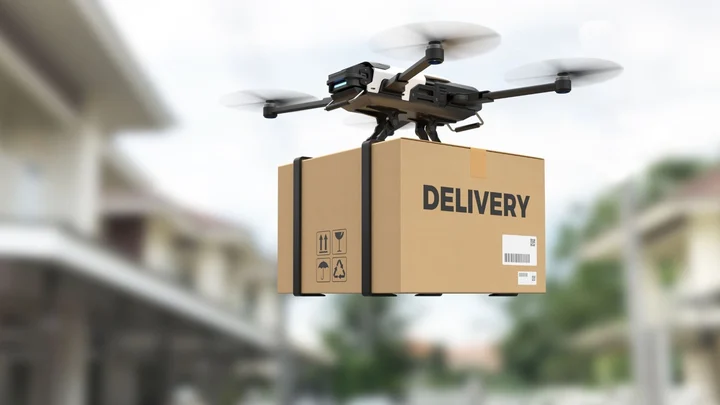 Drone delivery in the sky