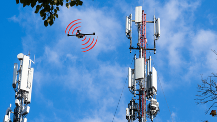 Drone detection hardware sensors catching drone signal