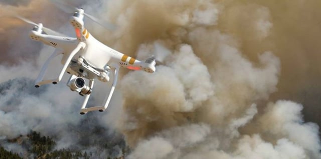 Drone used in disaster relief