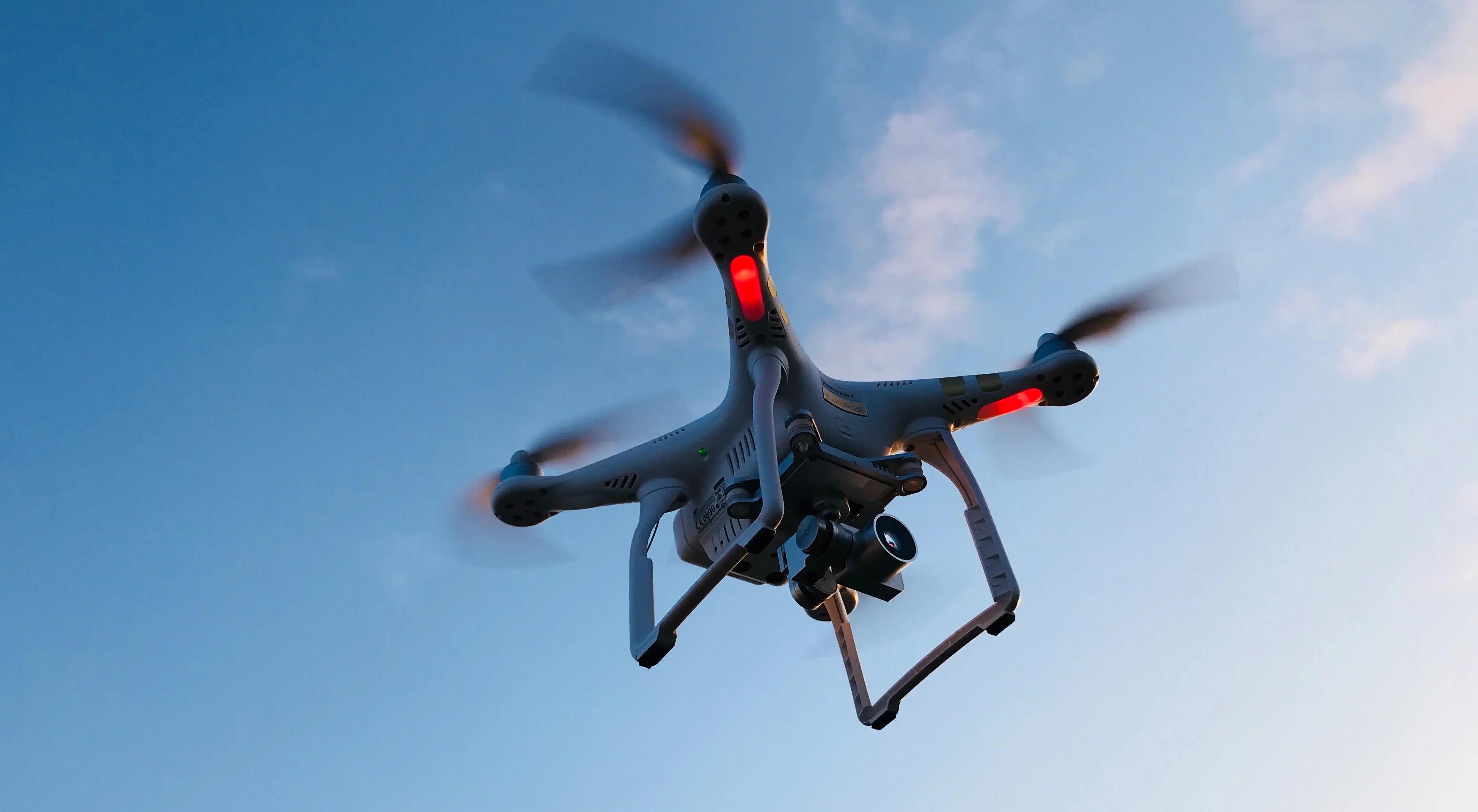 Drone flying in the sky, drone detection solution