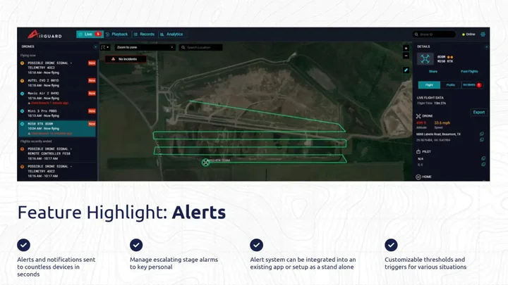 Alerts header airguard