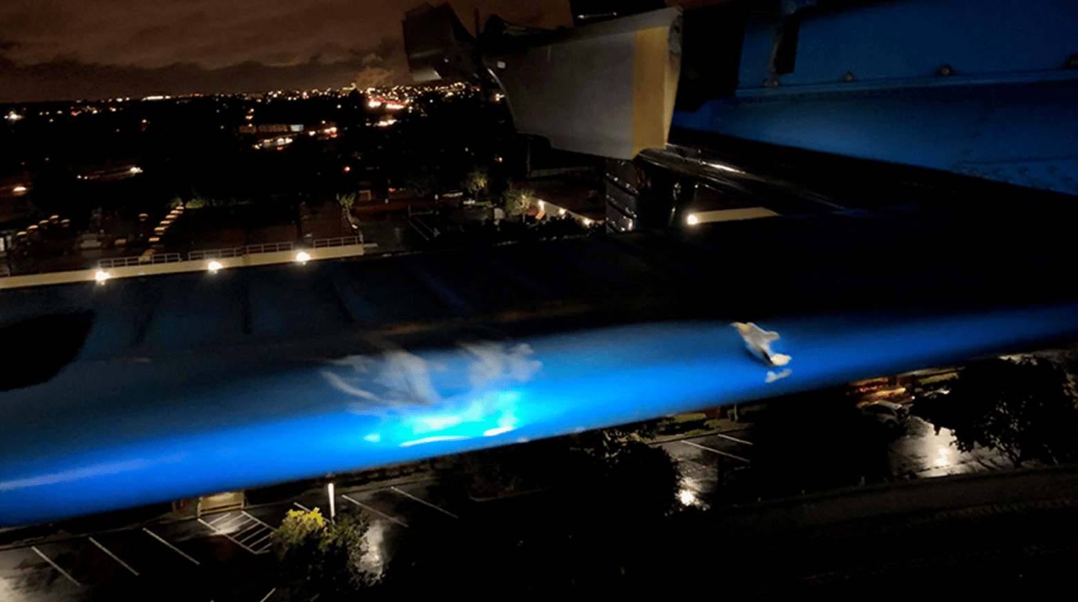 LA ABC7 Helicopter damage from drone collision