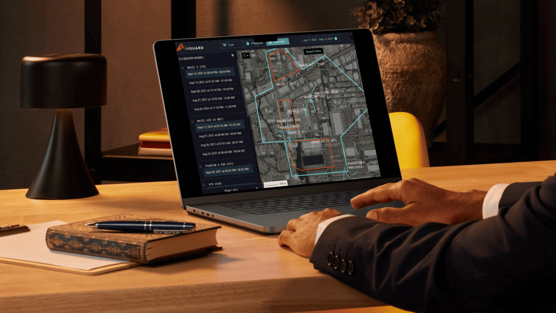 New Airguard Features picture with someone using the laptop 