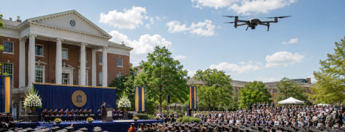 Commencement, concerts, and dignitary visits