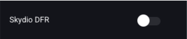 AirGuard Settings, Layers, Skydio DFR toggle in the off position