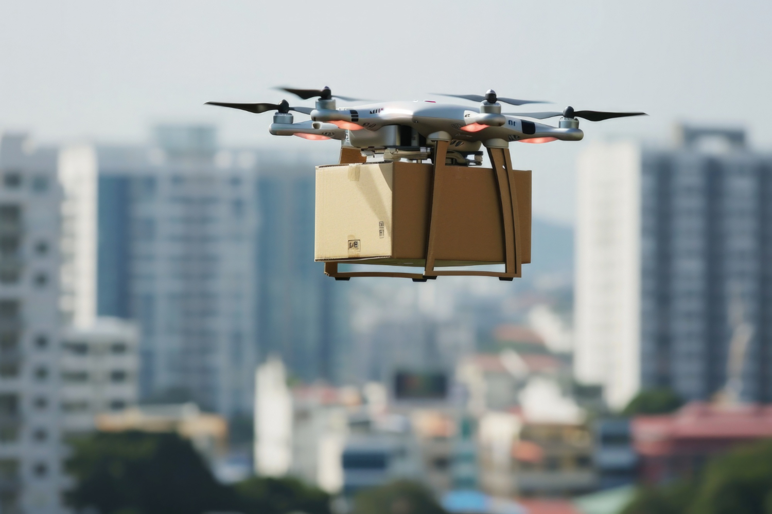 Drone carrying cargo
