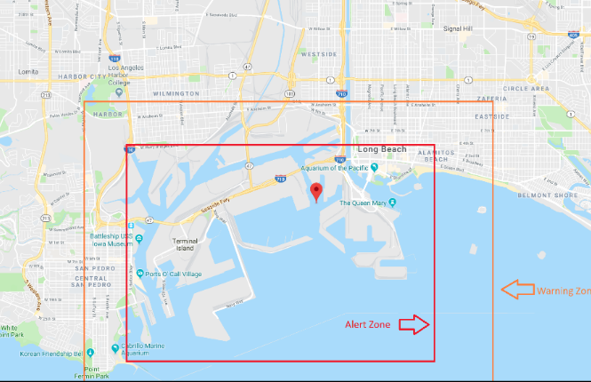 Aeroscope geofencing drone detection