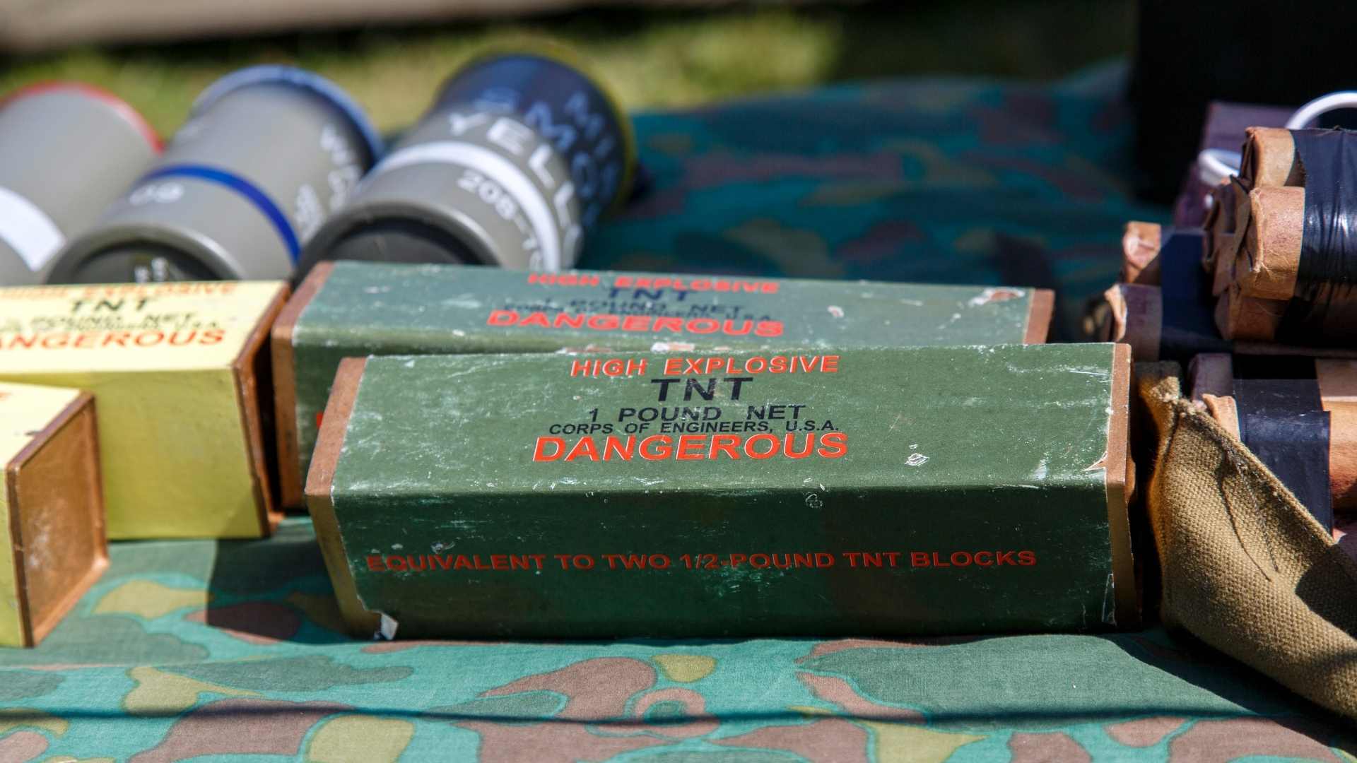 Contraband explosives visual