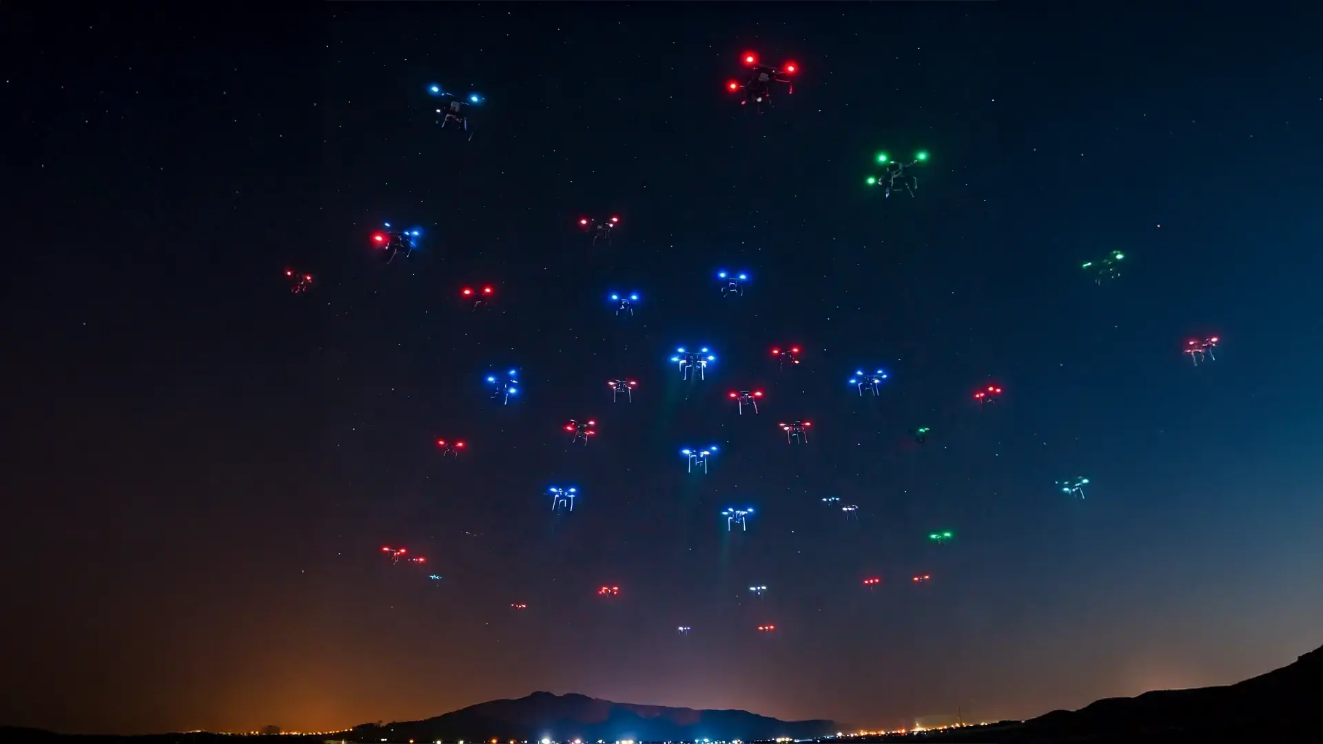 Drone Light Show AI Generated