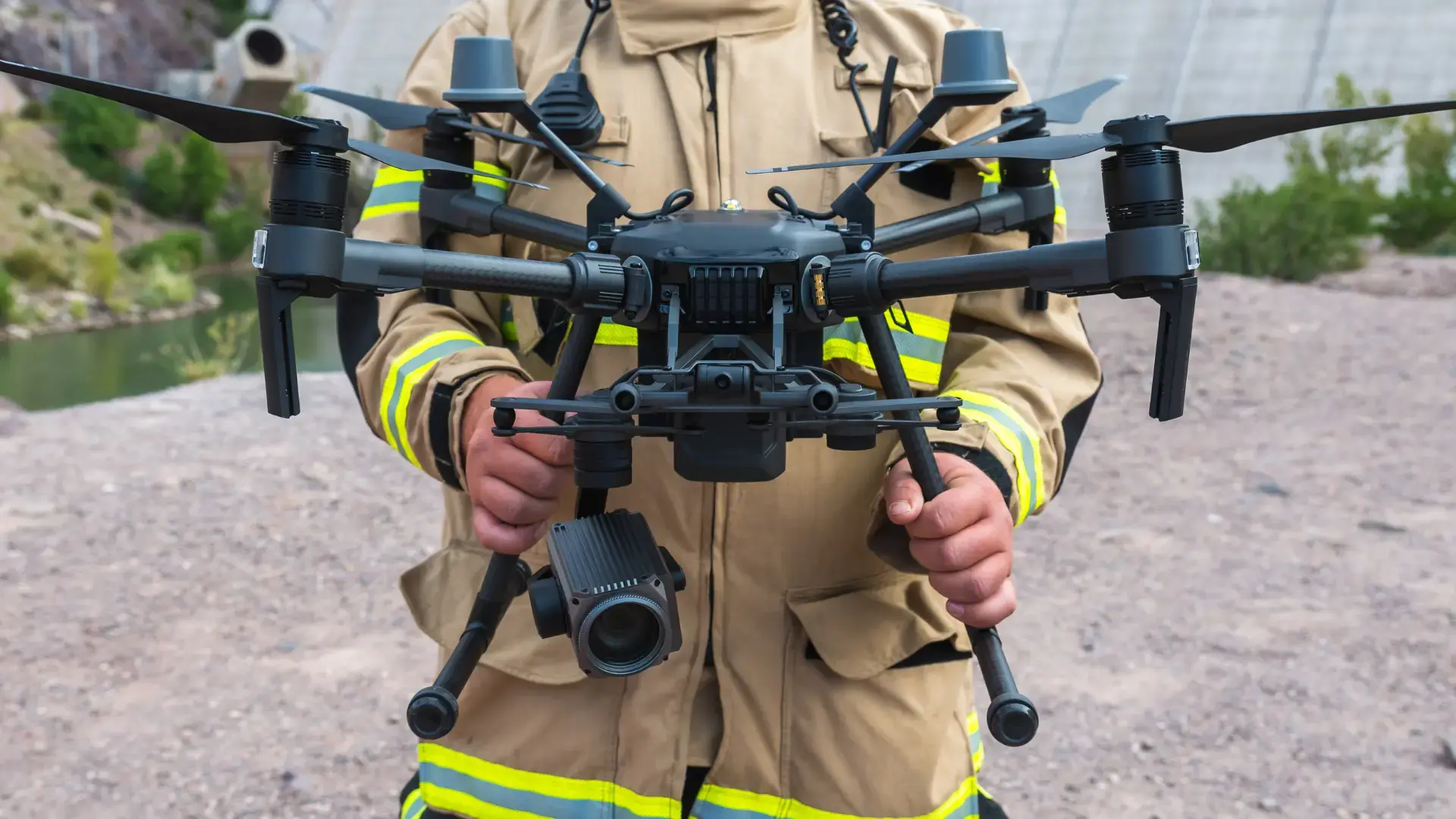 Drone Held by a person
