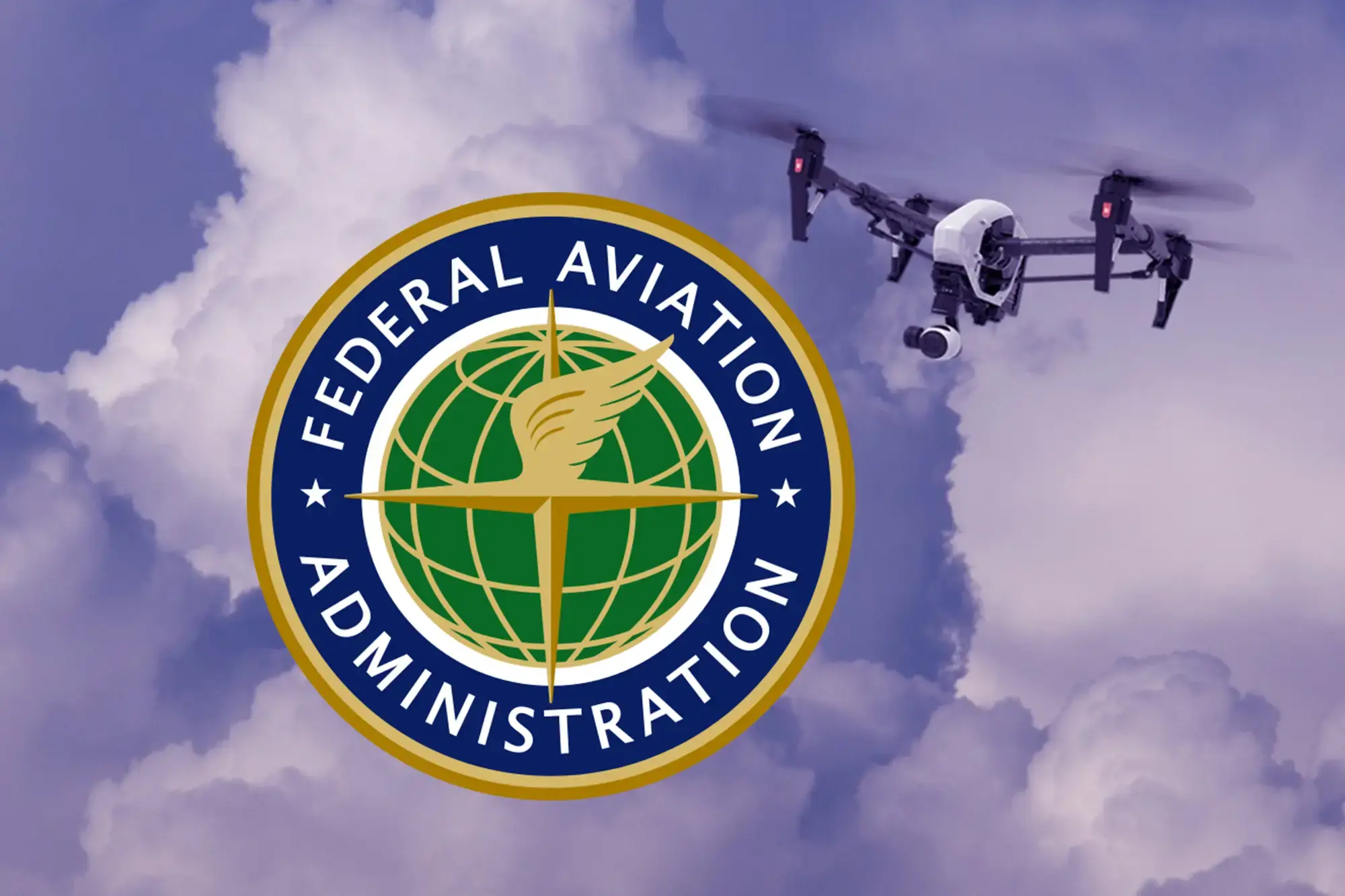 FAA Logo Header with drone
