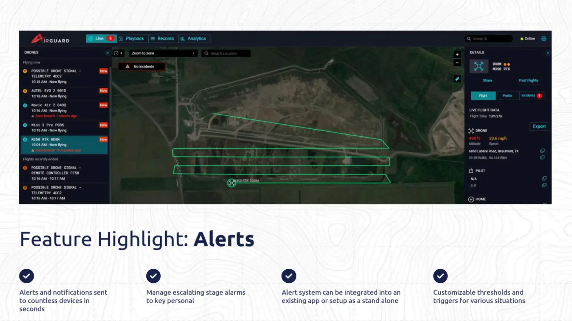 Alerts header airguard