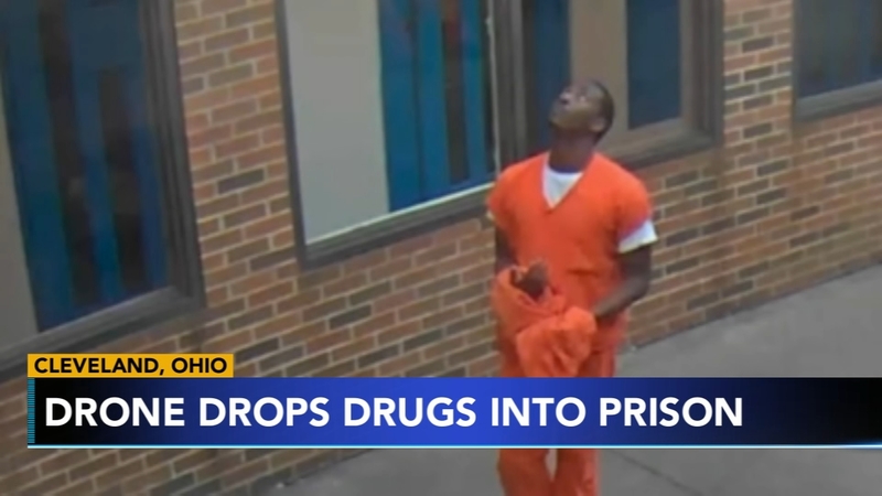 Ohio jail drone-drug-drop-video-