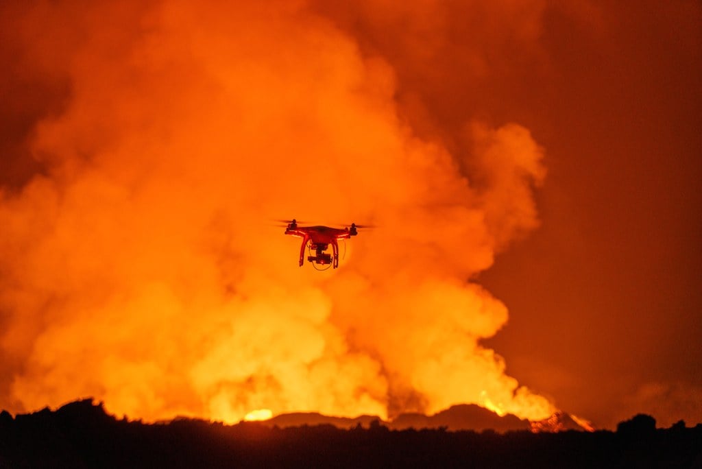 drones wildfires
