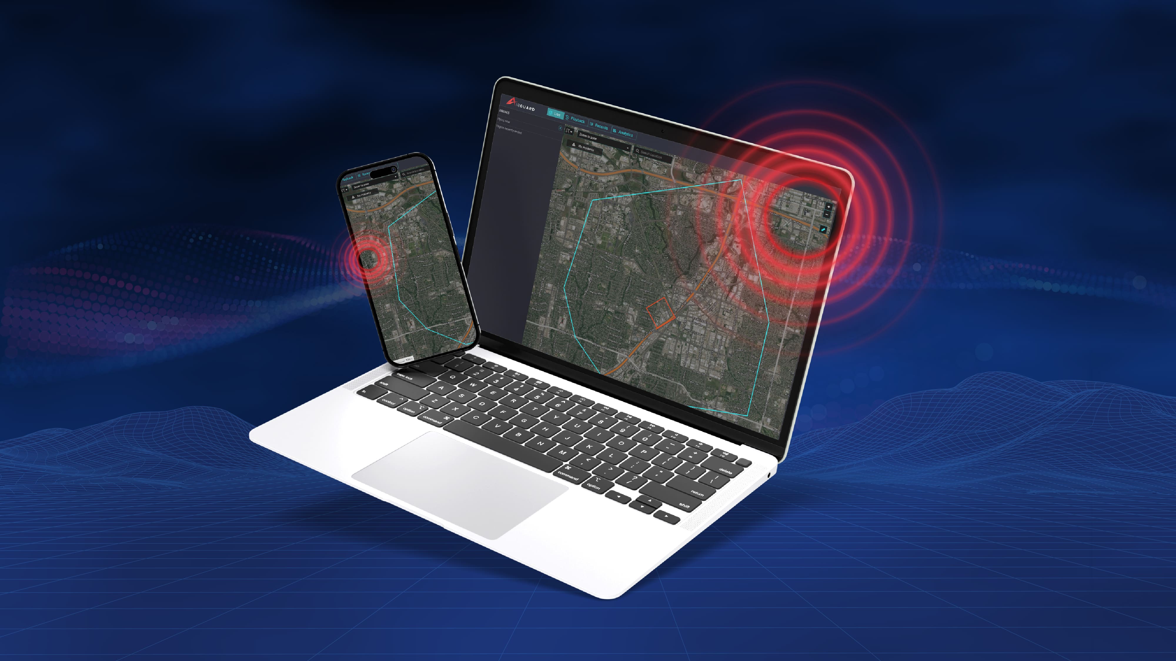 Drone Detection solution airsight mockup