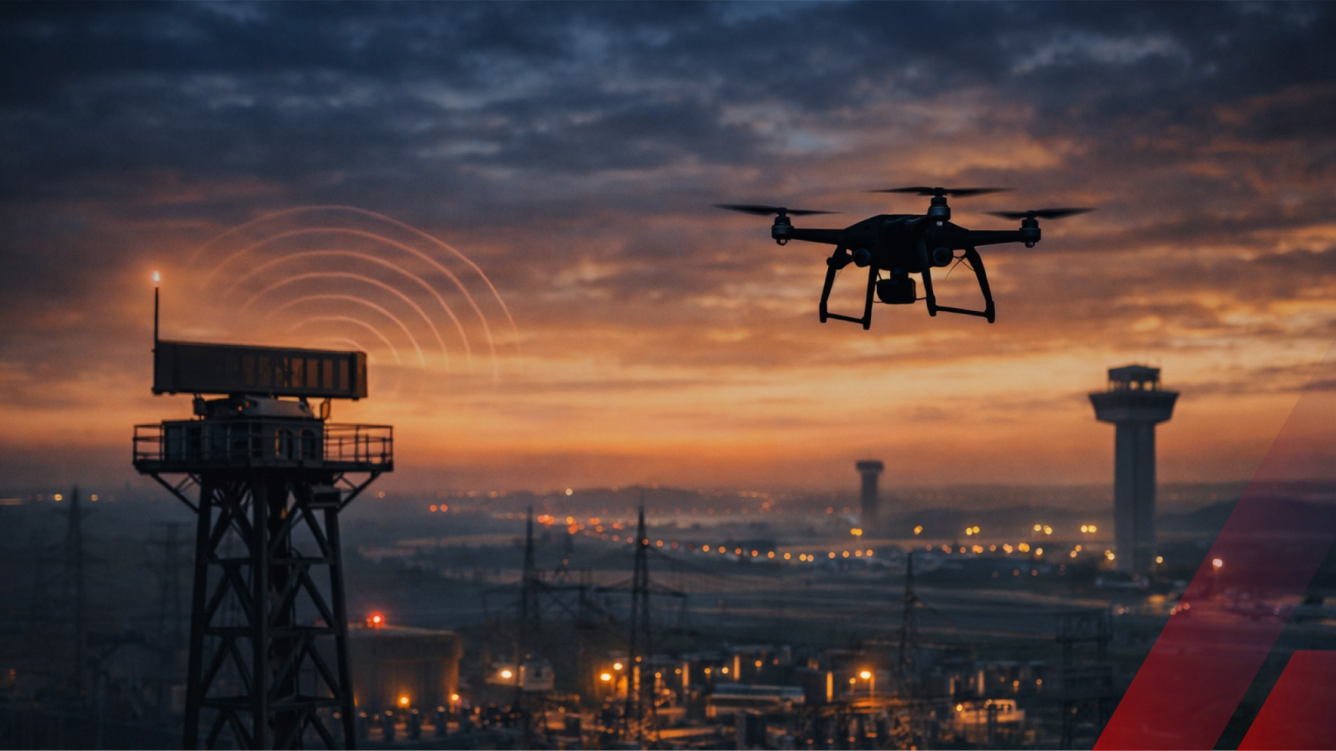 illegal drone being caught by radar